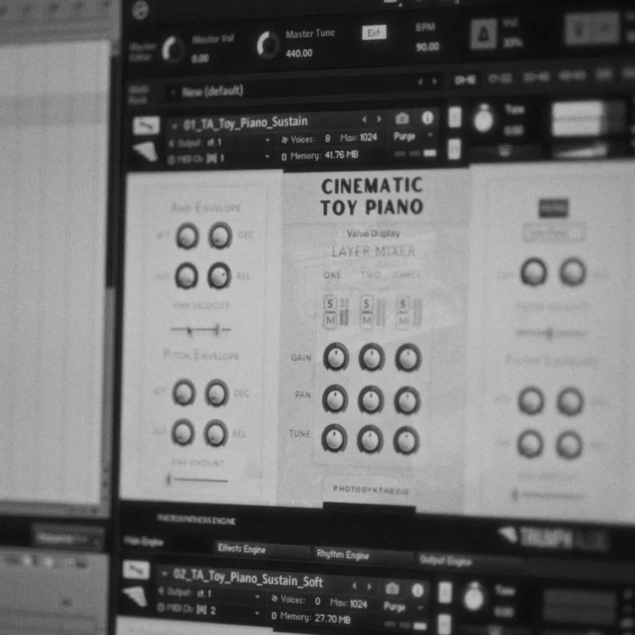Cinematic Toy Piano - authentic and processed toy piano sample